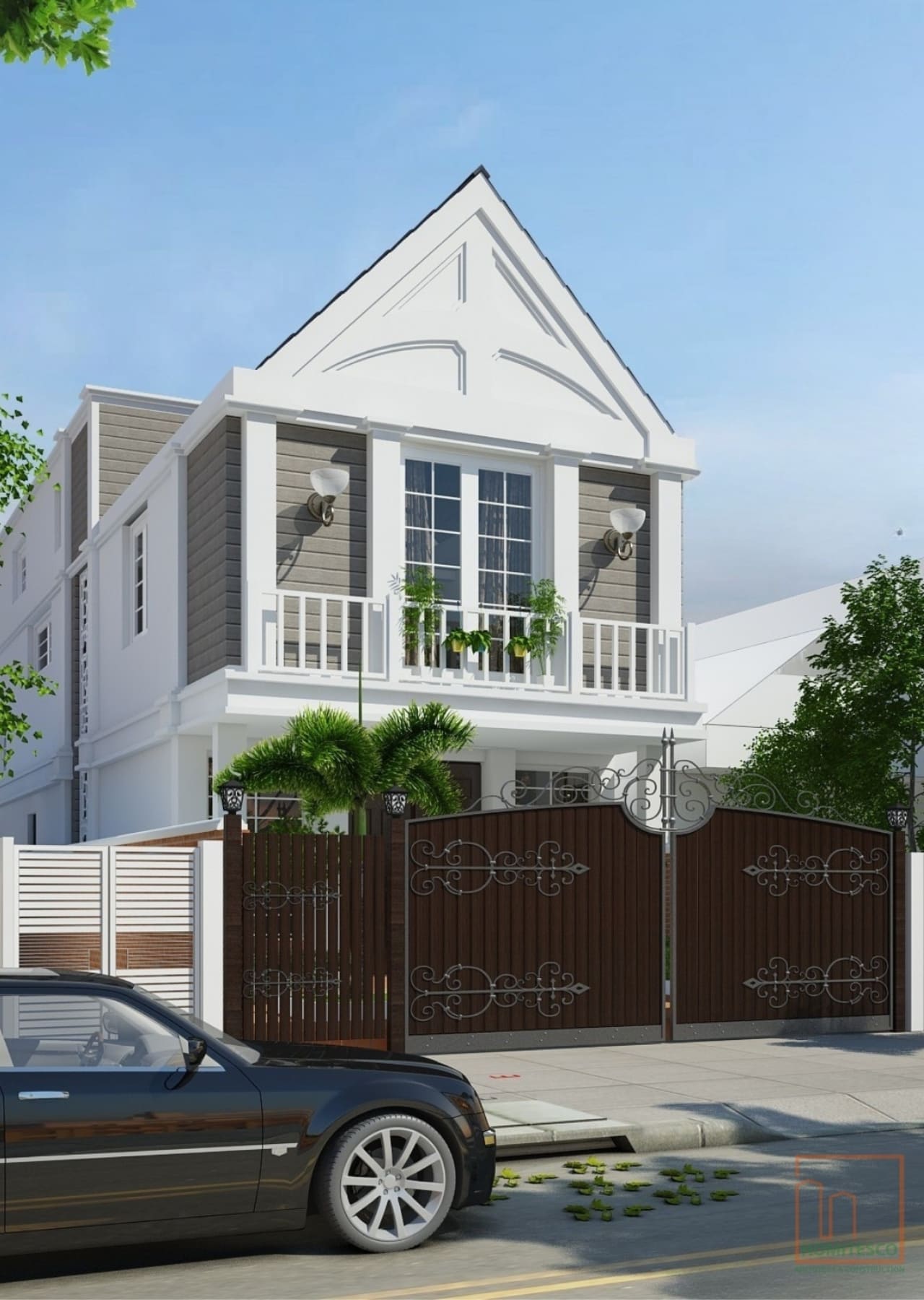 Thi công biệt thự mái thái Sơn Trà Đà Nẵng